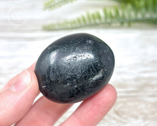 Black Tourmaline Chunky Palm Stone #5