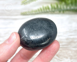 Black Tourmaline Chunky Palm Stone #5