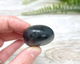 Black Tourmaline Chunky Palm Stone #5