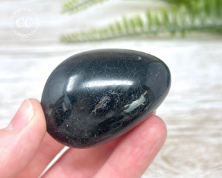 Black Tourmaline Chunky Palm Stone #6