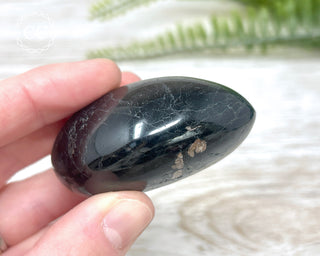 Black Tourmaline Chunky Palm Stone #8