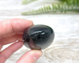 Black Tourmaline Chunky Palm Stone #8