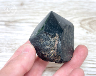 Black Tourmaline Polished Point #2