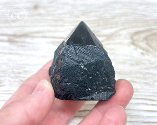 Black Tourmaline Polished Point #4