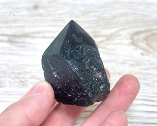 Black Tourmaline Polished Point #4