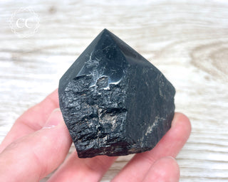 Black Tourmaline Polished Point #4
