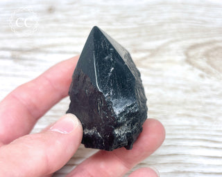 Black Tourmaline Polished Point #4