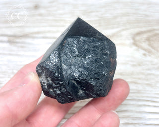 Black Tourmaline Polished Point #4