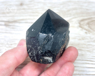 Black Tourmaline Polished Point #1