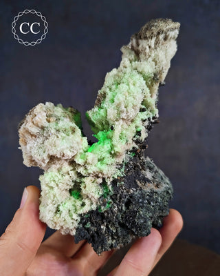 Black Tourmaline and Hyalite Opal - Namibia #73
