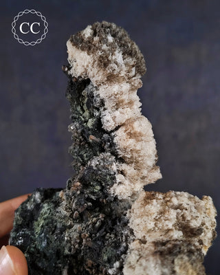 Black Tourmaline and Hyalite Opal - Namibia #73