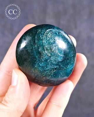 Blue Apatite Chunky Palm Stone #2