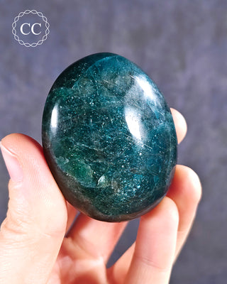 Blue Apatite Chunky Palm Stone #2