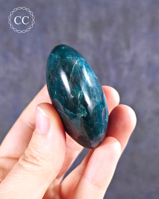 Blue Apatite Chunky Palm Stone #2