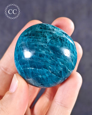 Blue Apatite Chunky Palm Stone #5