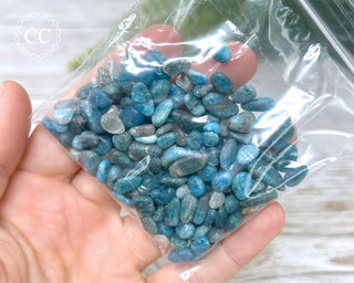 Blue Apatite Crystal Chips 50g