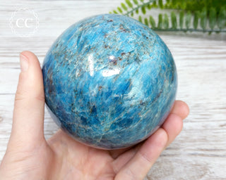 Blue Apatite Sphere #2
