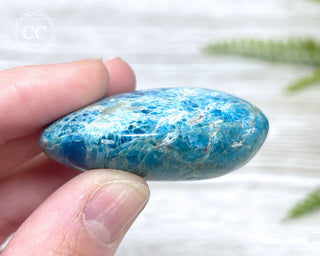 Blue Apatite Chunky Palm Stone #4