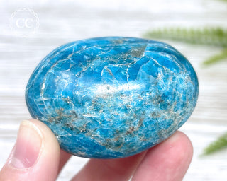 Blue Apatite Chunky Palm Stone #5