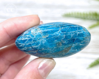 Blue Apatite Chunky Palm Stone #5