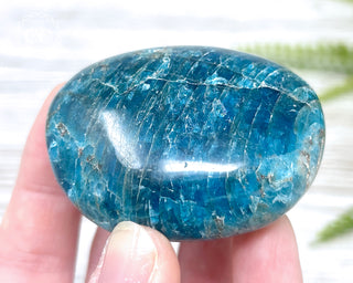 Blue Apatite Chunky Palm Stone #7