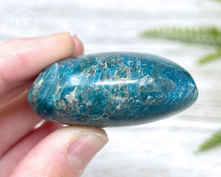 Blue Apatite Chunky Palm Stone #7