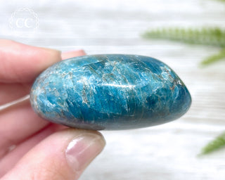 Blue Apatite Chunky Palm Stone #7