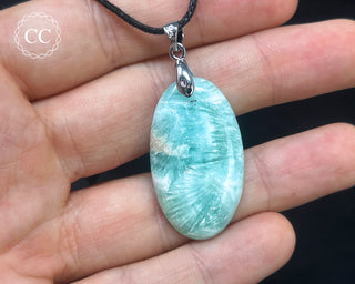 Blue Aragonite Necklace #4