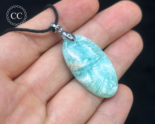 Blue Aragonite Necklace #4