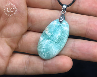 Blue Aragonite Necklace #4
