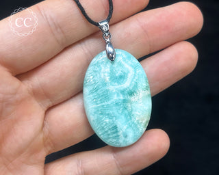 Blue Aragonite Necklace #1