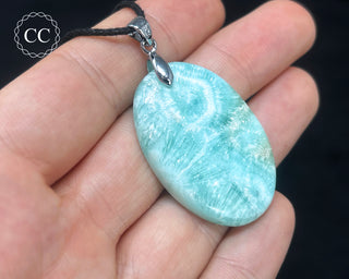 Blue Aragonite Necklace #1