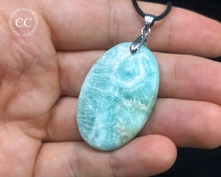 Blue Aragonite Necklace #1