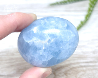 Blue Calcite Chunky Palm Stone #2