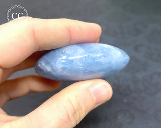 Blue Calcite Chunky Palm Stone #7