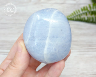 Blue Calcite Chunky Palmstone #1