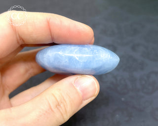 Blue Calcite Chunky Palm Stone #8