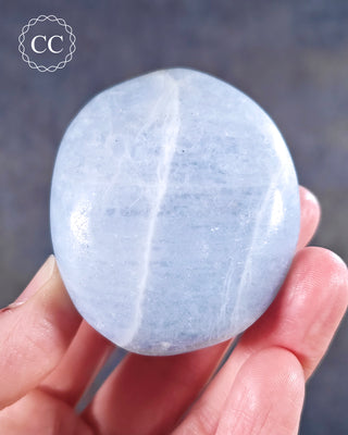 Blue Calcite Chunky Palmstone #1