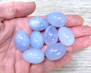 Blue Chalcedony Mini Egg