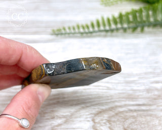 Blue Gold Tigers Eye Slice #2