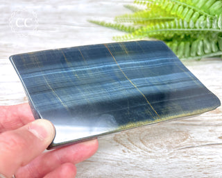 Blue Gold Tigers Eye Slice #1