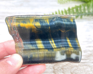 Blue Gold Tigers Eye Slice #4