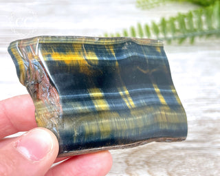 Blue Gold Tigers Eye Slice #4