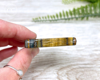 Blue Gold Tigers Eye Slice #5
