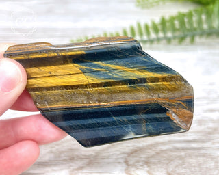 Blue Gold Tigers Eye Slice #2