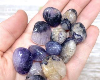 Blue John Fluorite Tumbled Crystal