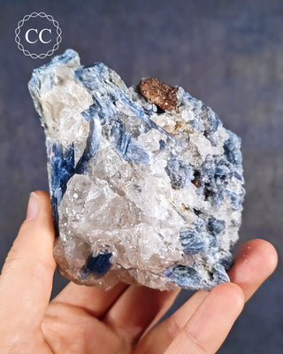Blue Kyanite in Quartz #10