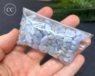 Blue Lace Agate Crystal Chips 50g