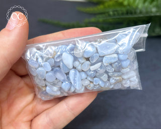 Blue Lace Agate Crystal Chips 50g