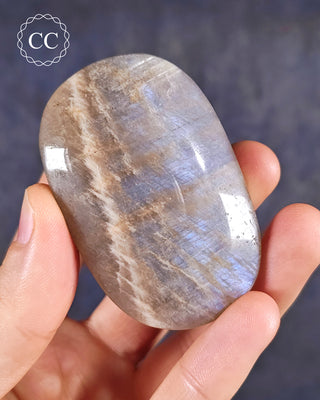 Blue Moonstone | Peristerite Palm Stone #2